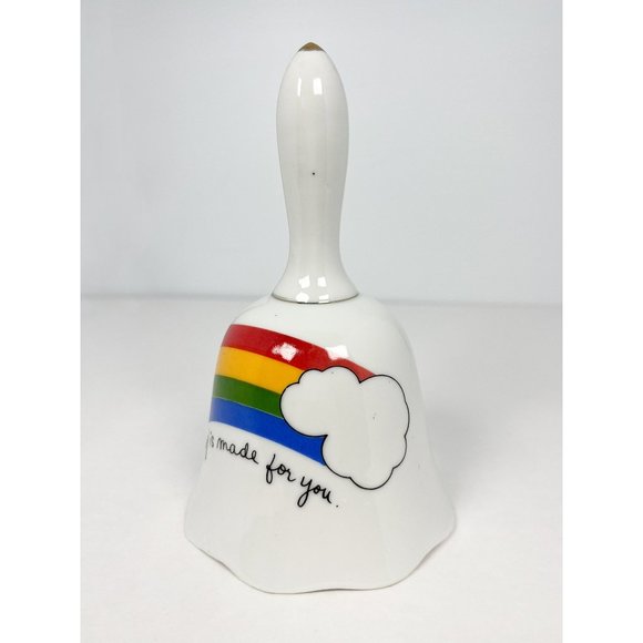 80’s vintage ceramic rainbow bell - Picture 3 of 6